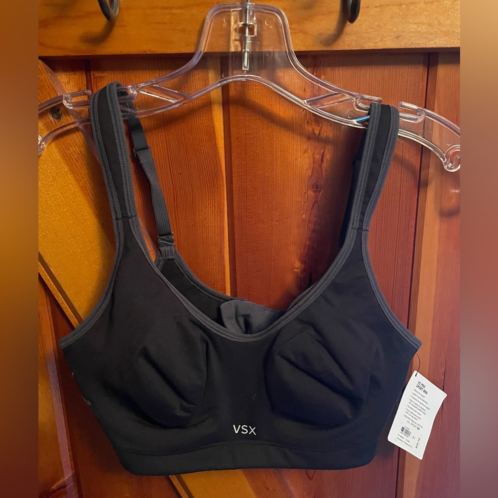 Victoria’s Secret Pro sport bra size 34C. Black. New with tags.
